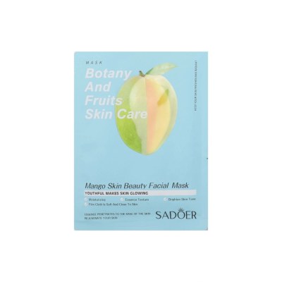Sadoer Маска для лица тканевая с экстрактом манго Botany And Fruits, 25 г