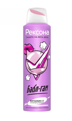 REXONA антиперспирант жен. бабл-гам 150мл спрей