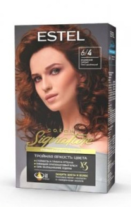 ESTEL Color signature краска д/волос стойкая крем-гель т.6/4 индийский сандал