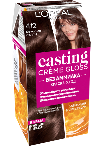 LOREAL CASTING CREME GLOSS краска д/волос т.412 какао со льдом