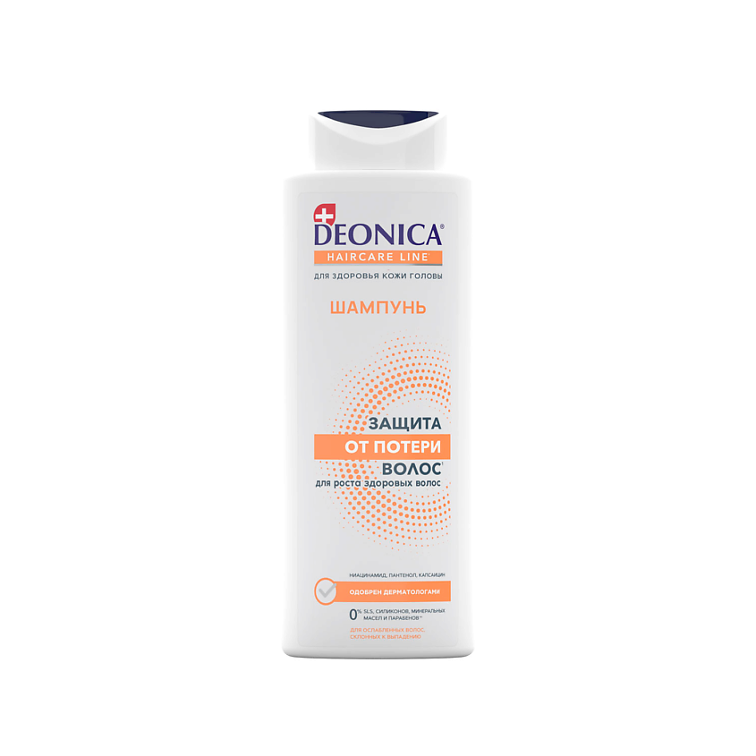 DEONICA MEN шампунь д/волос защита от потери волос 380мл