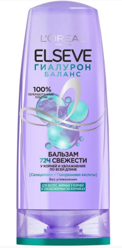 ELSEVE бальзам д/волос жирных у корней и обезвоженных на кончиках гиалурон 200мл