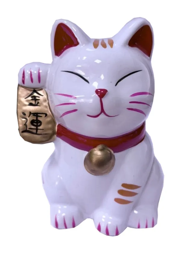 Копилка манэки-нэко-иероглиф богатство керамика  11,5*9*7,3см 3919656