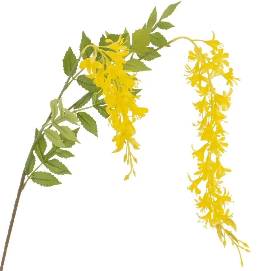 Цветок искусственный глициния желтая 10*5*111см 814667