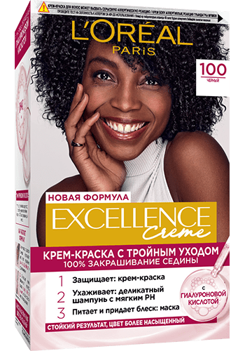 LOREAL EXCELLENCE краска д/волос т.100 черный