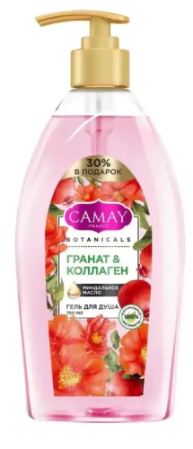 CAMAY гель д/душа botanicals цветы граната 750мл