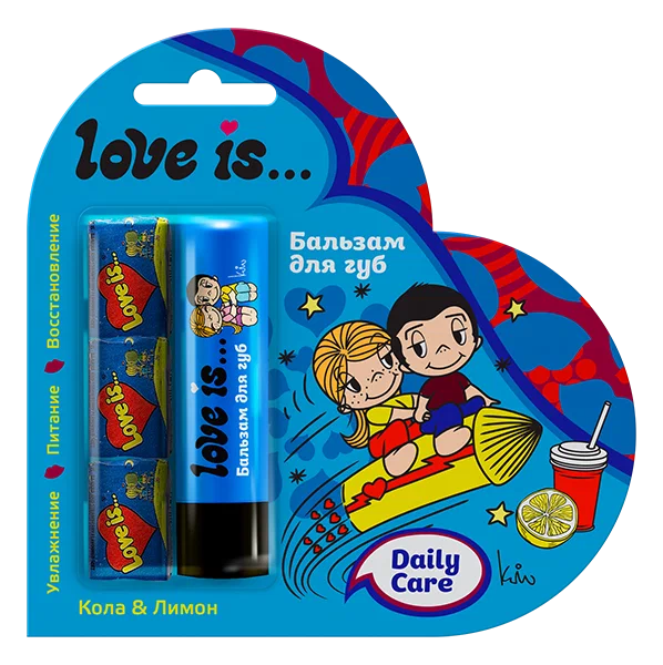 GALANT COSMETIC бальзам д/губ love is…кола-лимон/жевательная резинка 4,2г