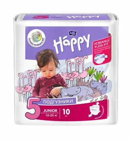 BELLA Baby happ подгузники детские оunior 12-25кг 10шт