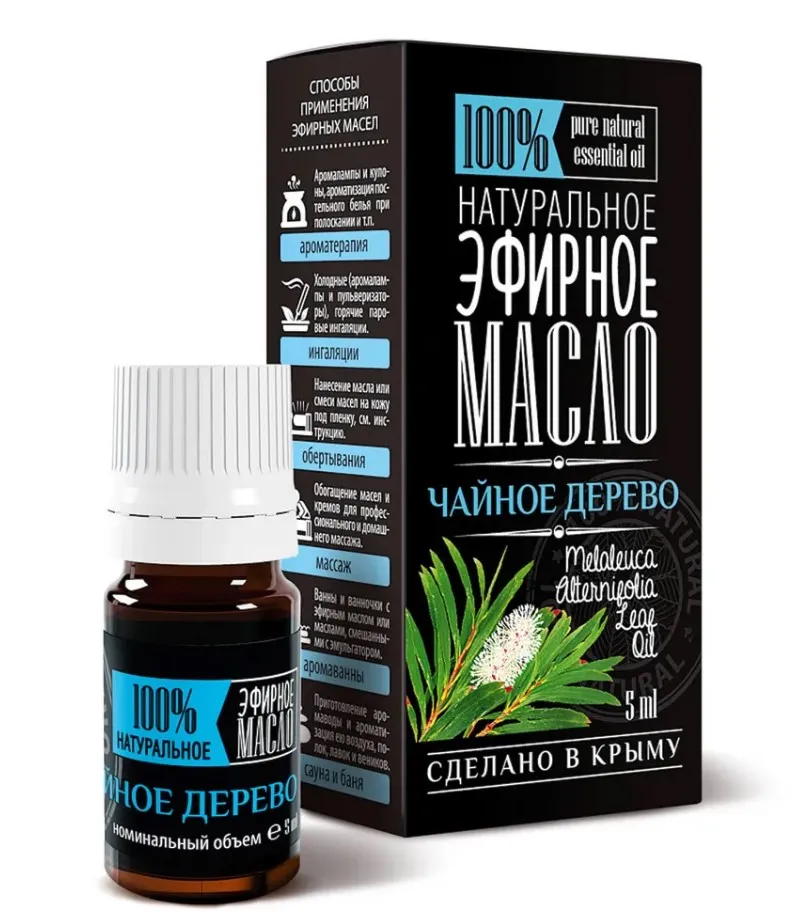 КРЫМСКИЕ МАСЛА масло эфирное чайное дерево 5мл