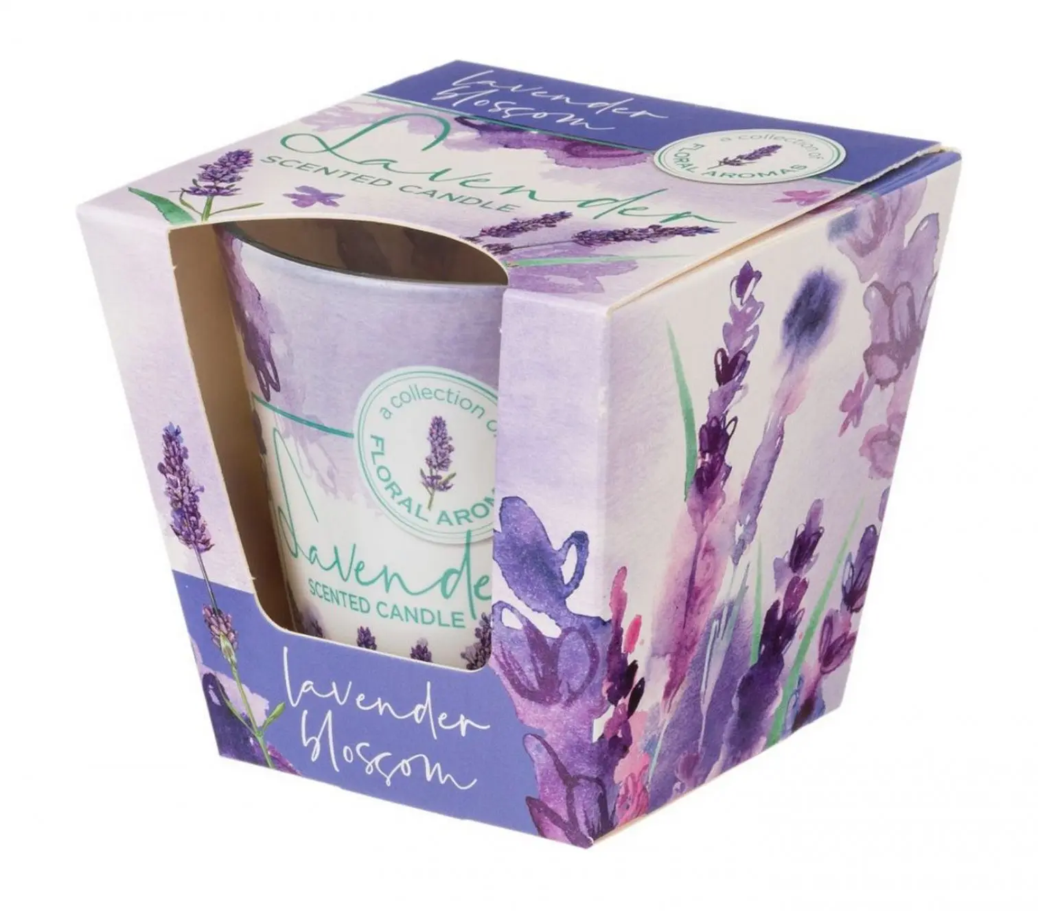 BARTEK свеча аромат. в стакане лаванда 115г/12