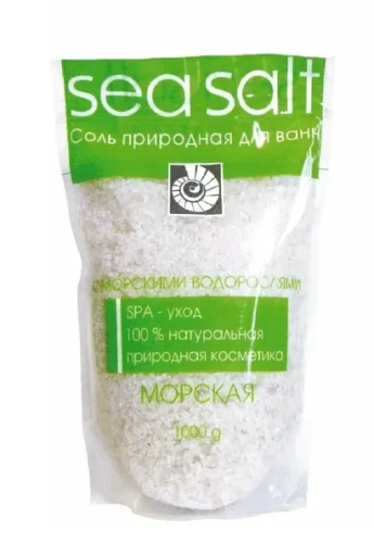 СЕВЕРНАЯ ЖЕМЧУЖИНА соль с пеной д/ванн с морскими водорослями 1000г ЭЛ-1063