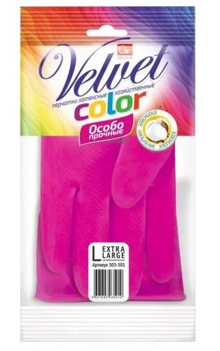 GRIFON Color перчатки латексные особо прочные р.S 303-501