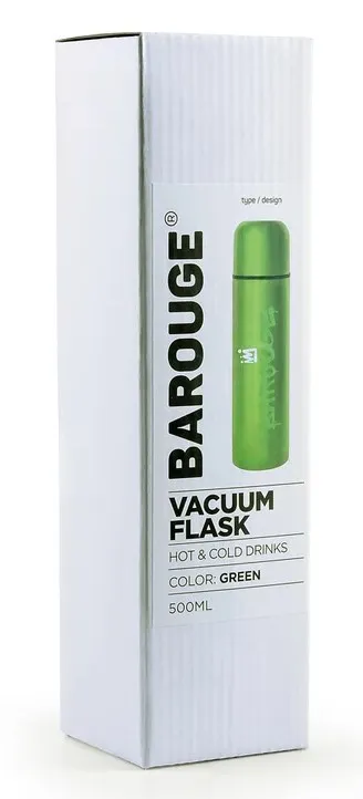 BAROUGE Софт Тач термос из нерж. стали цв.зеленый 500мл BТ-401F