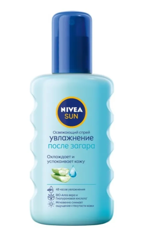 NIVEA Sun спрей после загара освежающий увлажнение с гиалуроном 200мл