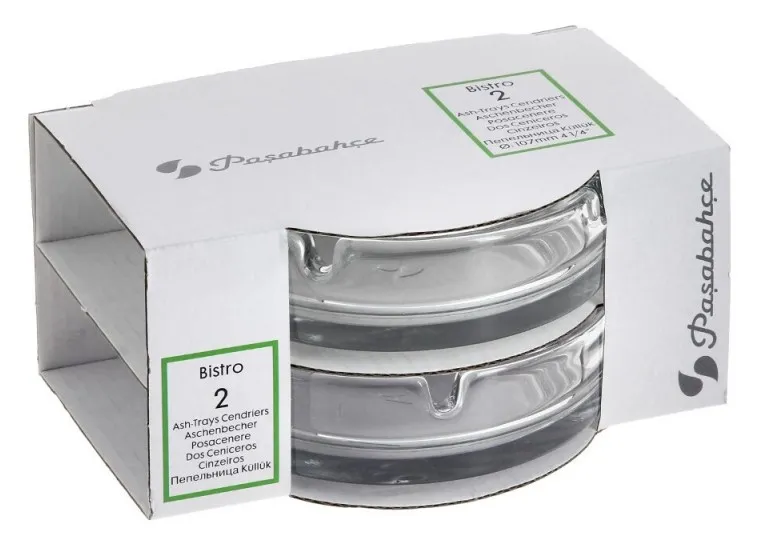 PASABAHCE bistro набор пепельниц 10,7см 2шт 892900