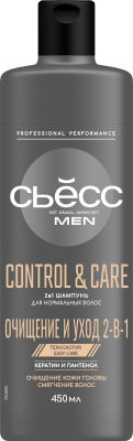 СЬЁСС MEN шампунь+бальзам д/волос 2в1 control&care 450мл