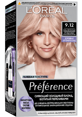 LOREAL PREFERENCE COOL BLONDS краска д/волос т.9.12 сибирия
