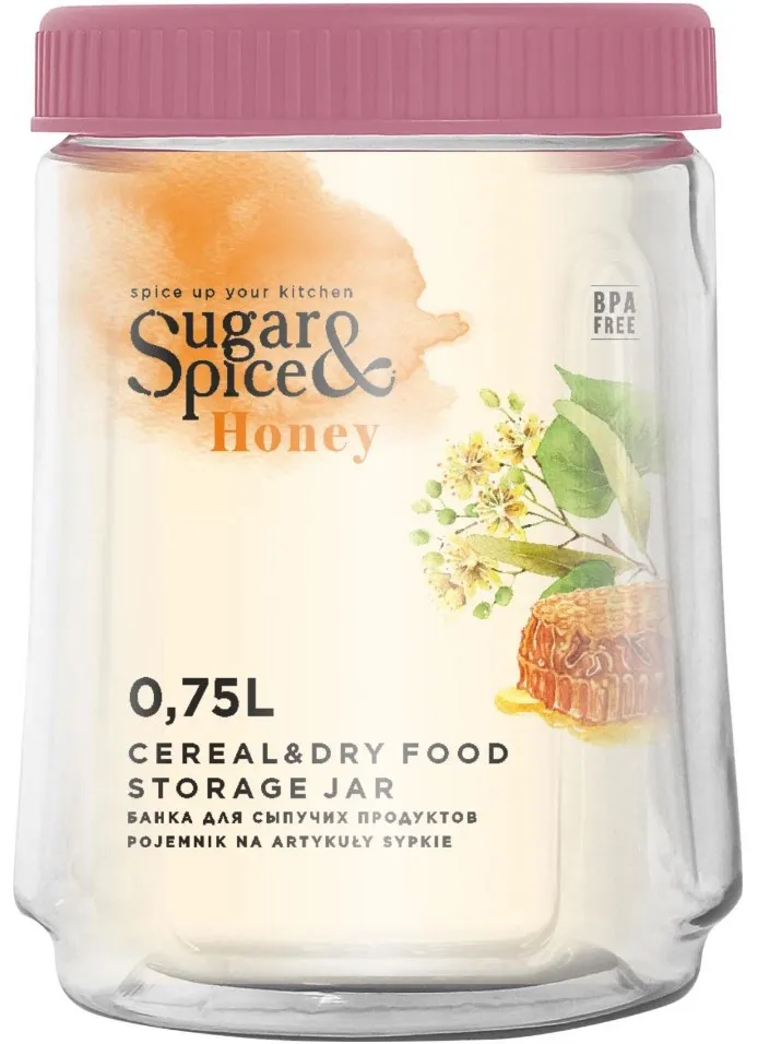 SUGAR&SPICE Honey банка д/сыпучих продуктов брусника 0,75л