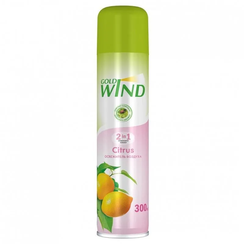 GOLD WIND освежитель воздуха цитрус 300мл (12)