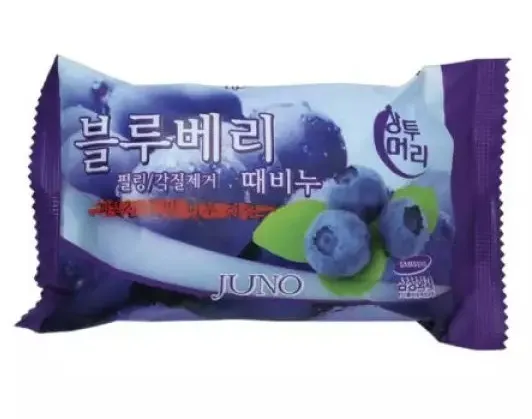 JUNO мыло-пилинг blueberry 150г