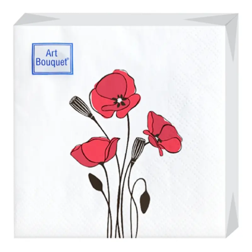 BOUQUET Art салфетки столовые майки 2сл.20*20см 30шт