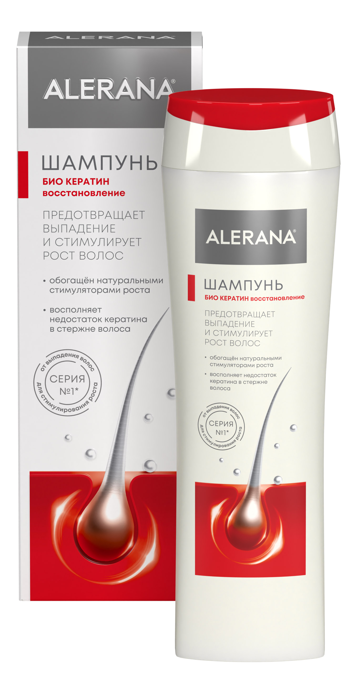 ALERANA шампунь д/волос био кератин восстановление 250мл