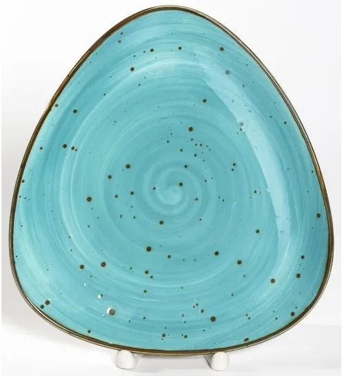 SAMOLD Аэрограф хорека бирюза тарелка мелкая 21*20см