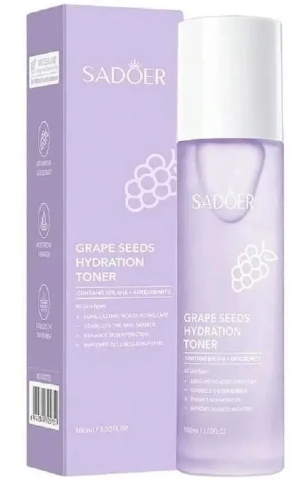 SADOER тонер д/лица с экстрактом винограда grape seed 100мл