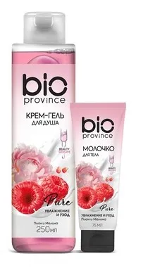BIO PROVINCE набор подарочный love nature: крем-гель д/душа 250мл, молочко д/тела 75мл