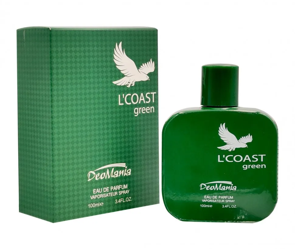 DEOMANIA парфюмерная вода д/мужчин l'coast green 100мл
