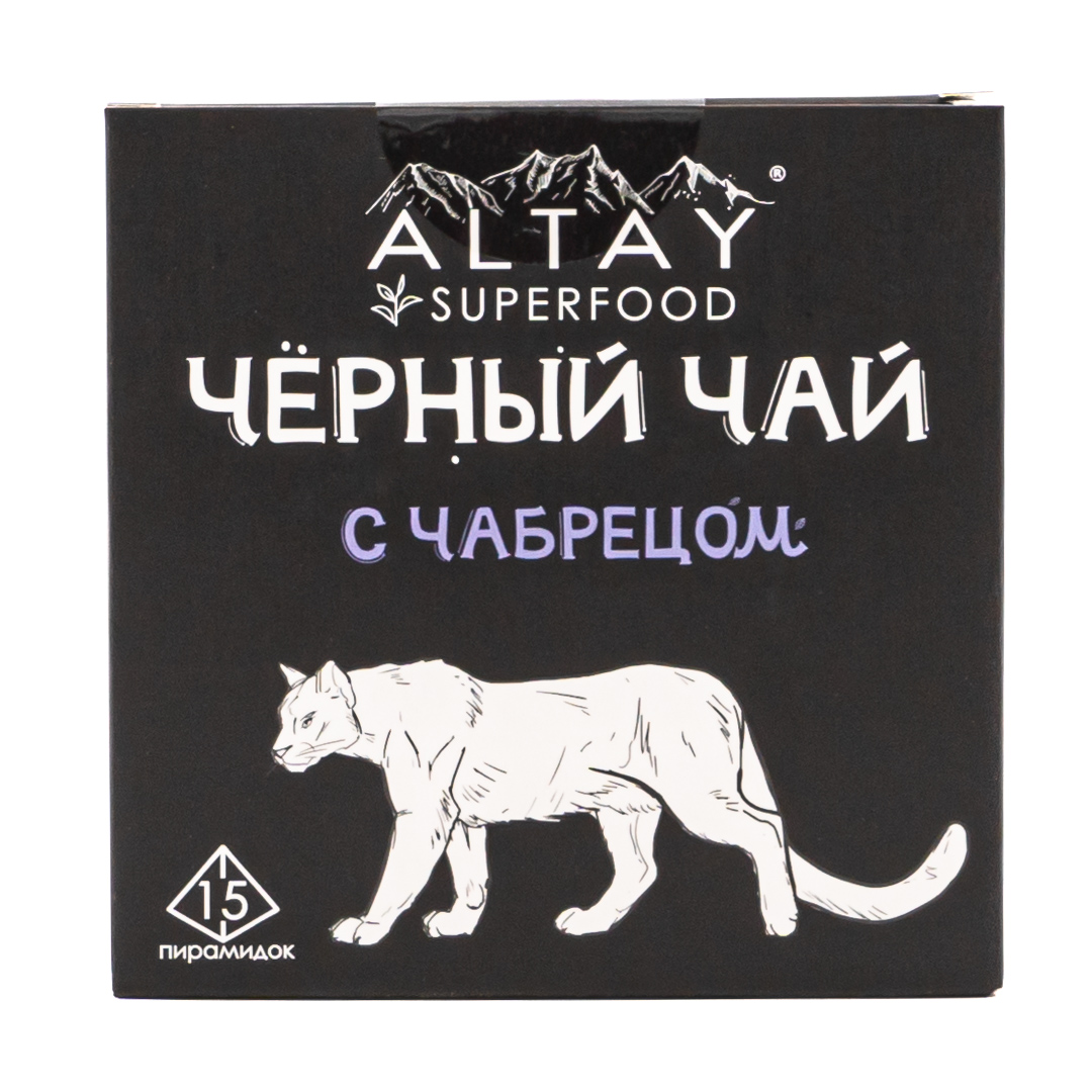 ALTAIVITA чай черный в пирамидках с чабрецом в пирамидках 30г