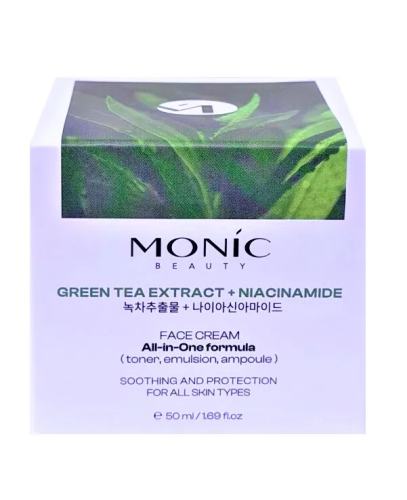 MONIC BEAUTY крем д/лица универсальный на 30 дней с экстрактом зеленого чая и ниацинамидом 50мл
