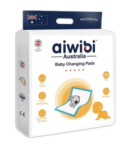 AIWIBI пеленки одноразовые детские 60*40см 10шт AWB-UP-0210/627089
