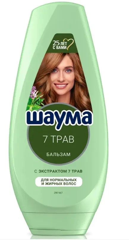 ШАУМА бальзам д/волос 7 трав свежесть и объем 300мл