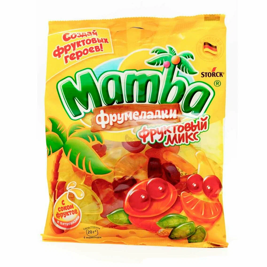 Мармелад жевательный Мамба Фрумеладки Фруктовый микс 72; 24