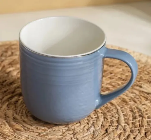 FIORETTA Fiesta цв.дымчато-голубой кружка 400мл TDM714