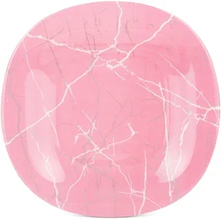 LUMINARC тарелка обеденная марбл пинк сильвер 27см Q7479