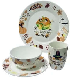 Набор посуды 4 предмета Осенняя композиция EJ25463