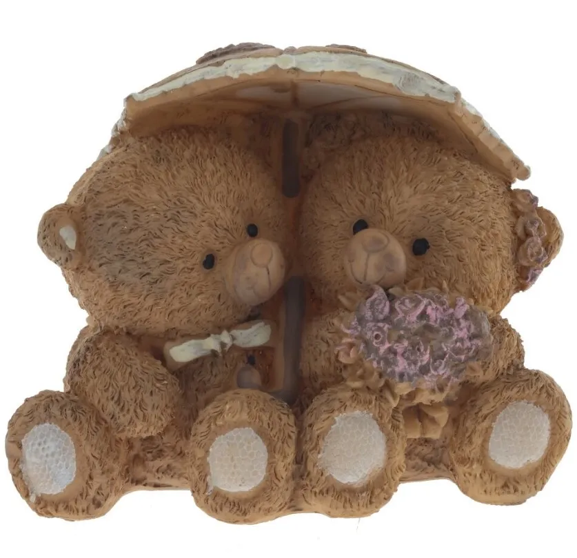 Фигурка декоративная медвежата 11*8,5*9см 815869