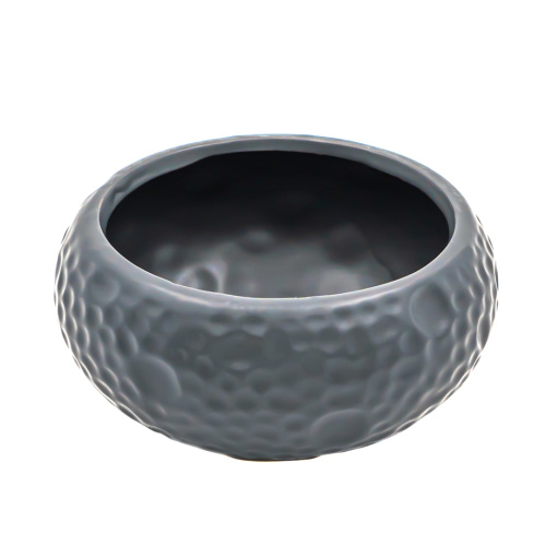 Ваза керамика 7см в форме чаши цв.белый/черный EL231107040