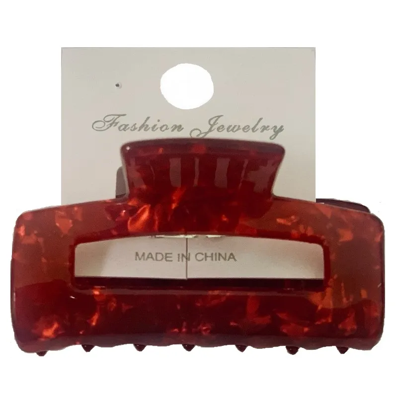 Заколка-краб прямоугольная 6*2,5см EL230618