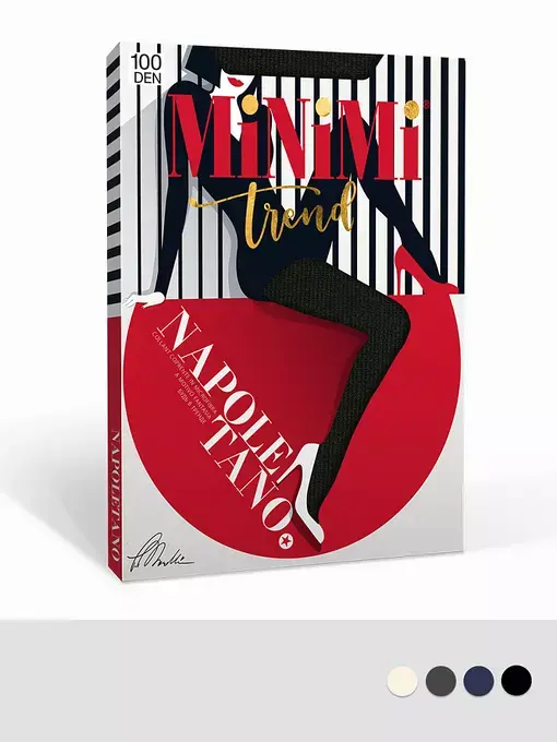 MINIMI колготки женские napoletano 100 лапша carbone р.4