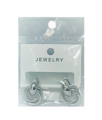 Серьги узелок цв.серебро L 230721