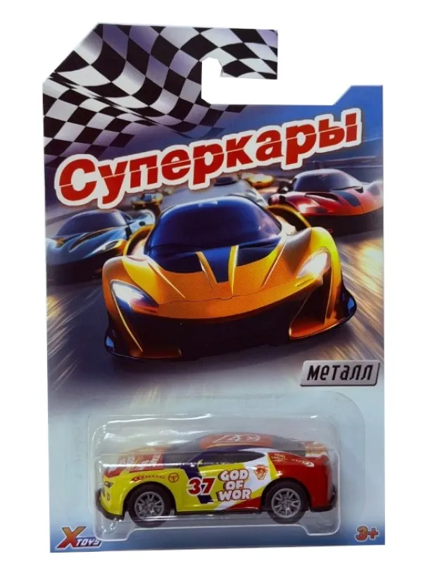 Игрушка машинка c инерционным механизмом металл пластик 1002953