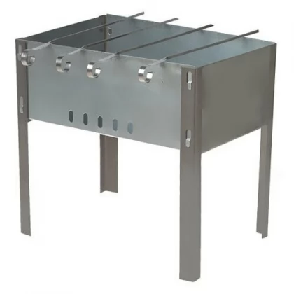 Мангал сборный с шампурами 5шт фиеста cтандарт 49,5*25,5*48,5см 522822