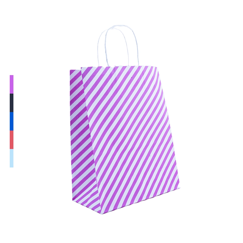 Пакет подарочный 21*27*11см полоска EL231106294