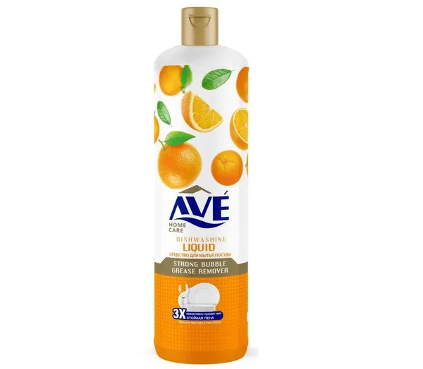 AVE средство д/мытья посуды апельсин и цветы 900г