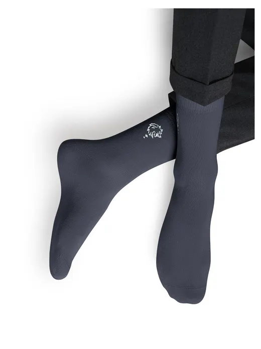 OMSA носки мужские eco рисунок волк 409 grigio chiaro р.42-44