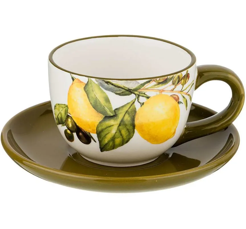 AGNESS Лемон три набор чайный на 1 персону 220мл 358-1578