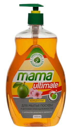 MAMA ULTIMATE средство-концентрат д/мытья посуды японский абрикос 1000мл